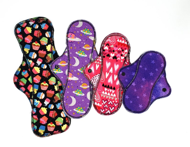 Reusable Cloth Pads Cotton Flannel Menstrual Pads for Etsy
