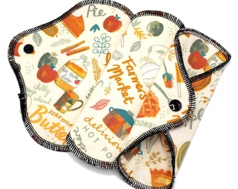 Reusable Panty Liner - Daily Liner - Cotton Flannel - 6" To 9" - Farmers Market