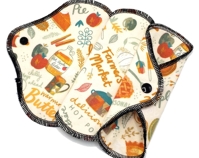 Reusable Panty Liner - Daily Liner - Cotton Flannel - 6" To 9" - Farmers Market