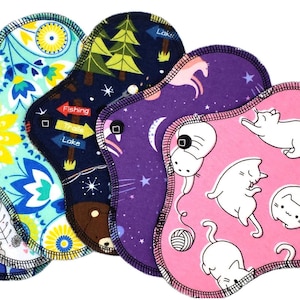 Cloth Panty Liners, Soft Reusable Pads for Girls and Women, Cloth Menstrual Pads, Zero Waste Gift for Her, Surprise Prints | Daily Liner