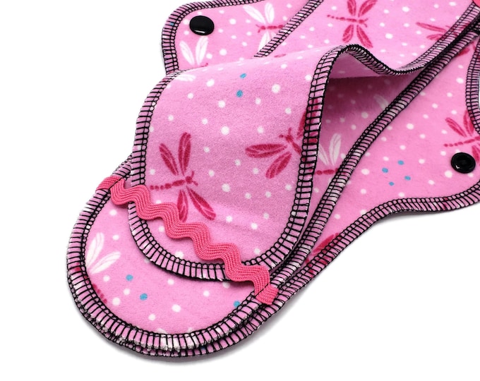 Cloth Pad Inserts for Customizable Pad, Cotton Flannel Menstrual Pads Liner, Period Pads, Medium to Heavy Flow, Inserts for Midi Holder Pad