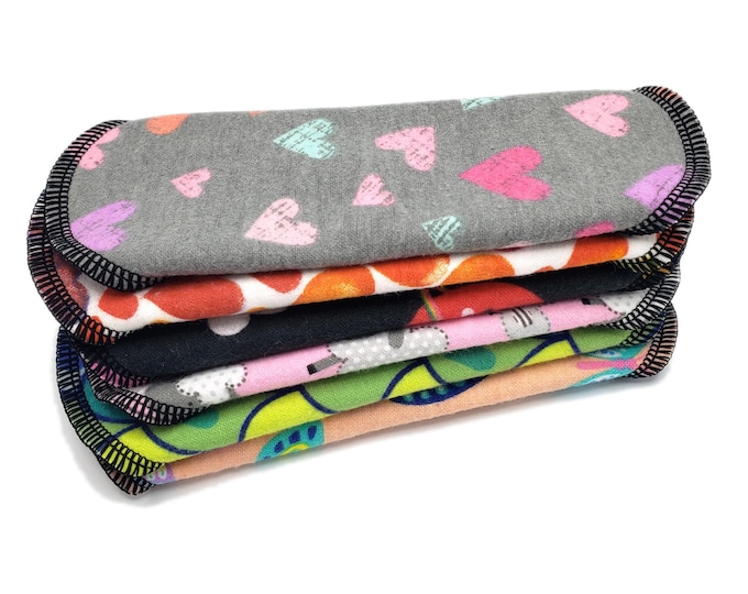 Reusable Panty Liner - Daily Liner - Cotton Flannel - 6" To 9" - Surprise Prints