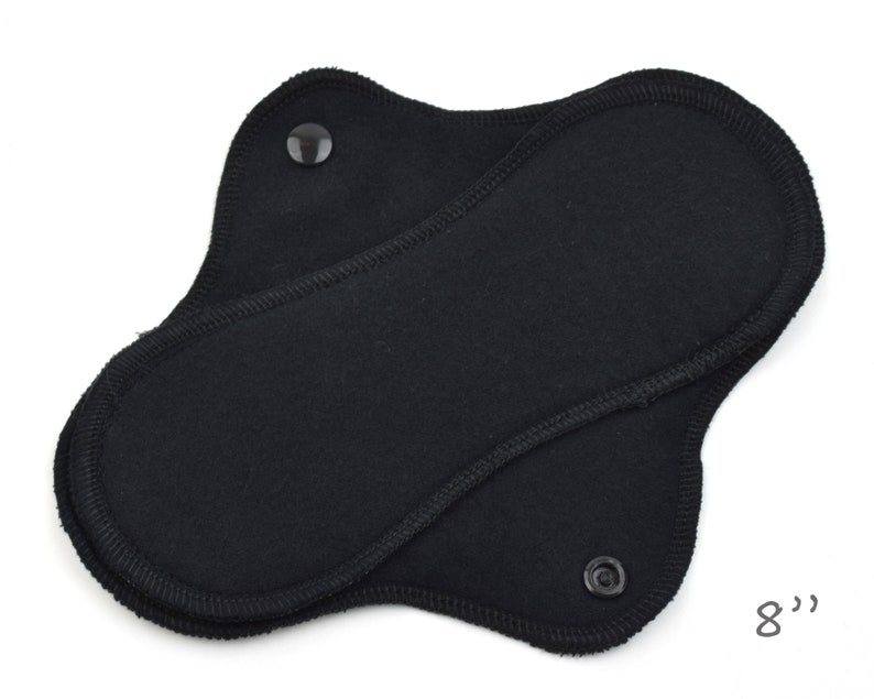 12 and 14| RegularWings Reusable Cloth Pads Variety Set 4 Cotton Flannel Menstrual Pads for Regular to Heavy Flow in 8 10