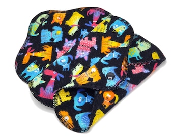 Reusable Panty Liner - Daily Liner - Cotton Flannel - 6" To 9" - Dog Party