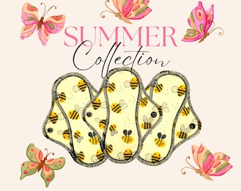 Summer Prints Period Pads and Panty Liners - Choose your Design!
