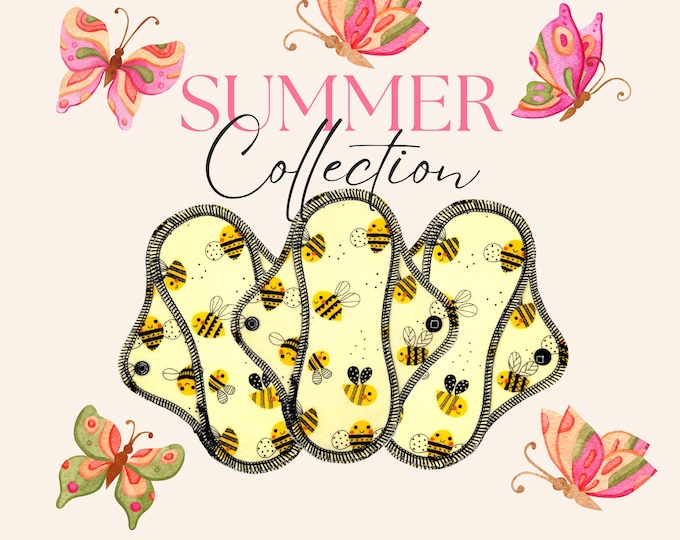 Summer Prints Period Pads and Panty Liners - Choose your Design!