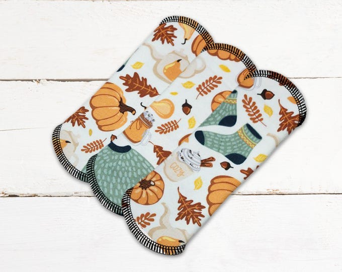 Reusable Panty Liner - Daily Liner - Cotton Flannel - 6" To 9" - Fall Items
