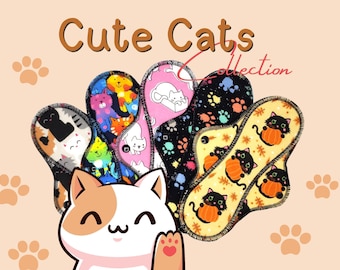 Cat Cloth Pads and Panty Liners - Choose Your Prints!