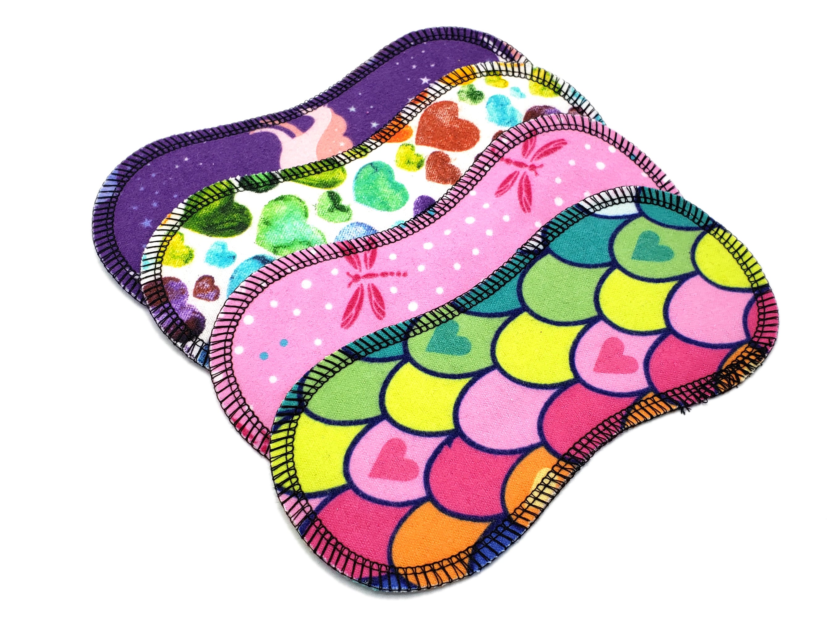 Wingless Panty Liners, Super Soft and Leakproof Cotton Flannel