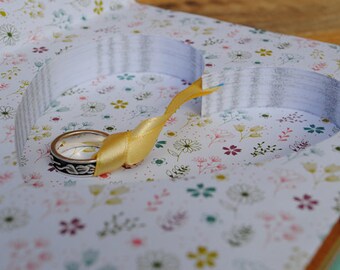Ring Box Hollow Book Safe - The Secret Garden - Leather Bound
