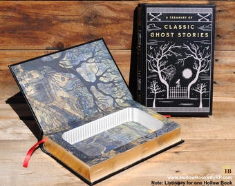 Book Safe - A Treasury of Classic Ghost Stories -  Leather Bound Hollow Book Safe