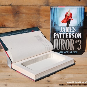 Cofre em forma de livro oco - James Patterson - Jurado nº 3 - Livro Secreto Oco