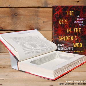 Livro-cofre oco - David Lagercrantz - A Garota na Teia de Aranha - Livro Secreto Oco