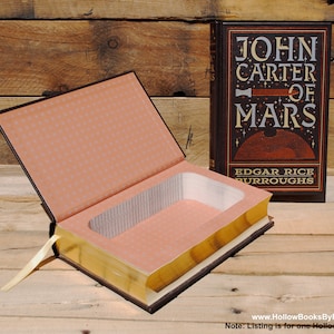 Hollow Book Safe - John Carter di Marte - Rilegato in pelle