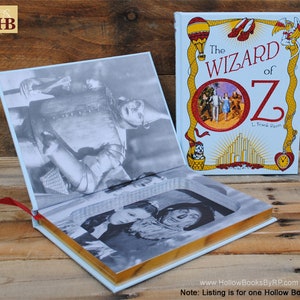 Book Safe The Wizard of Oz White Leather Bound Hollow Book Safe image 1