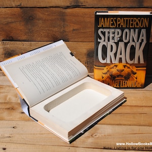 Hollow Book Safe - James Patterson - Step on a Crack - Hollow Secret Book