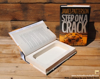 Hollow Book Safe - James Patterson - Step on a Crack - Hollow Secret Book