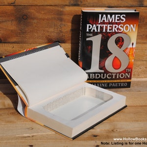 Cofre em forma de livro oco - James Patterson - O 18º Rapto - Livro Secreto Oco
