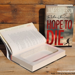 Cofre em forma de livro oco - James Patterson - Esperança de Morrer - Livro Secreto Oco