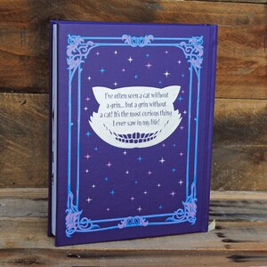 Book Safe Alice's Adventures in Wonderland Purple Leather Bound Hollow Book Safe image 6