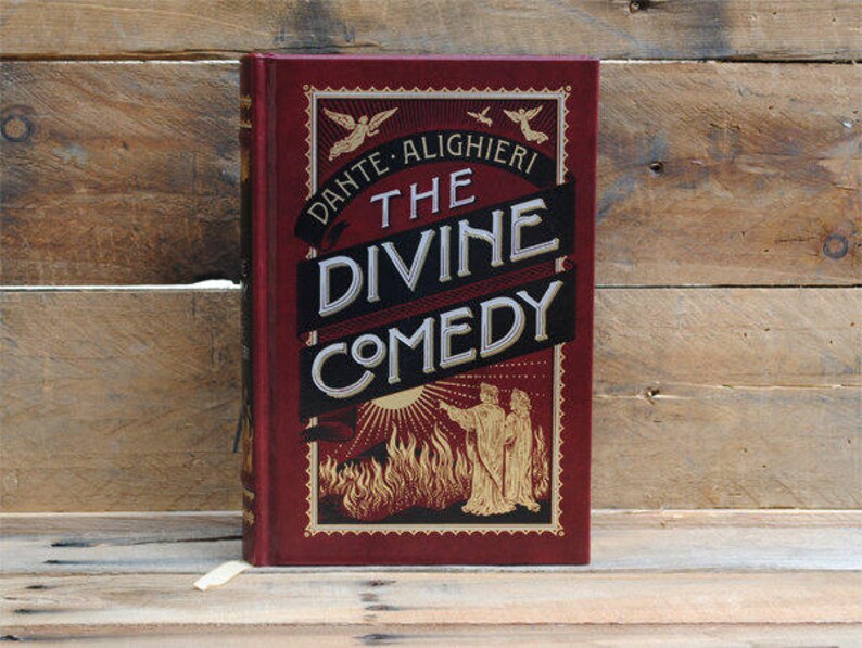 Book Safe the Divine Comedy Leather Bound Hollow Book Safe