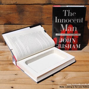 Hollow Book Safe - John Grisham - The Innocent Man - Hollow Secret Book