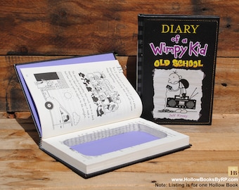 Hollow Book Safe - Diary of a Wimpy Kid Old School - Book 10
