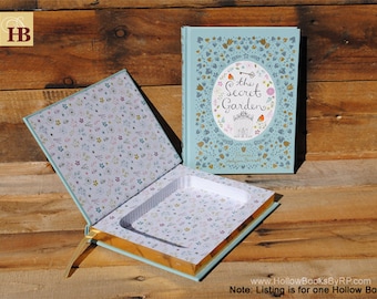 Book Safe - The Secret Garden - Leather Bound Hollow Book Safe