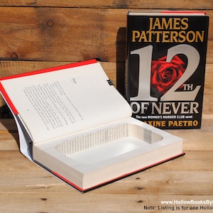 Holle boekenkluis - James Patterson - 12th of Never - Hollow Secret Book