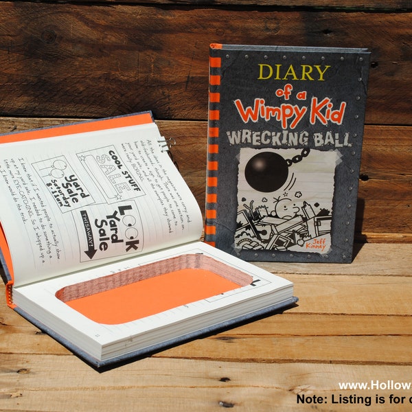 Hollow Book Safe - Diary of a Wimpy Kid Wrecking Ball - Book 14