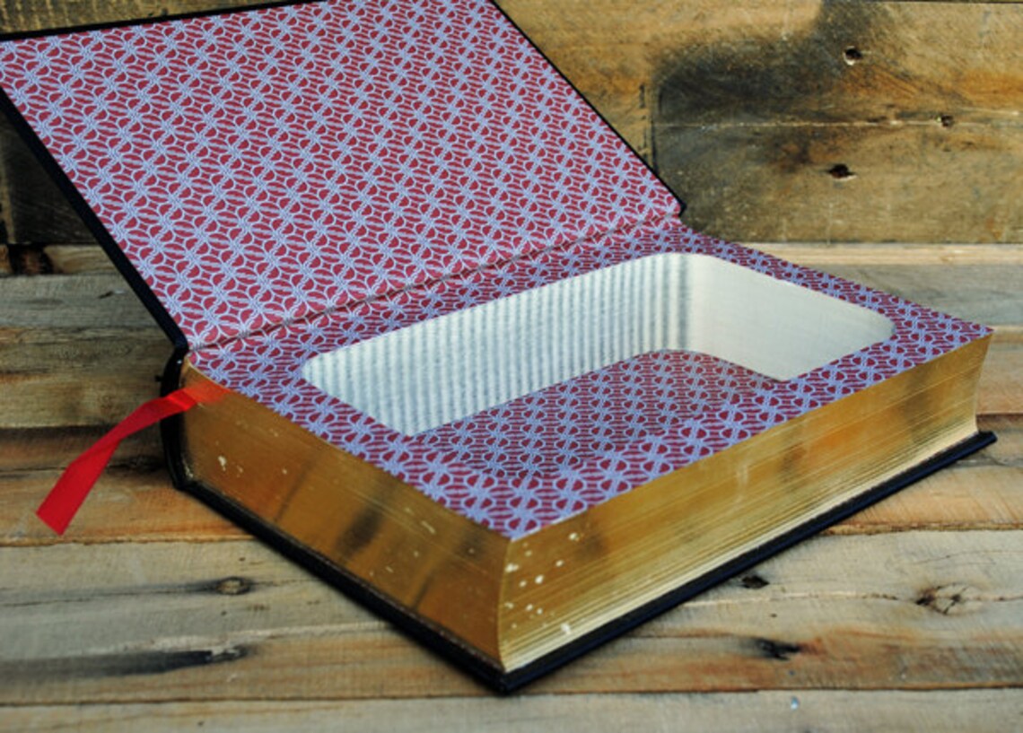 Hollow Book Safe Classic Horror Stories Leather Bound Etsy