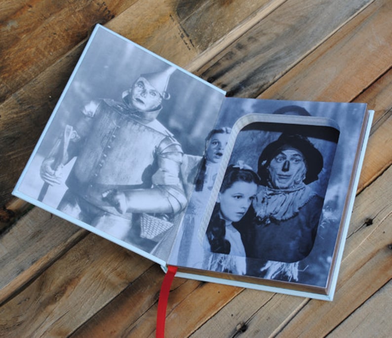 Book Safe The Wizard of Oz White Leather Bound Hollow Book Safe image 4
