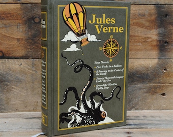 Book Safe - Jules Verne Collection - Leather Bound Hollow Book