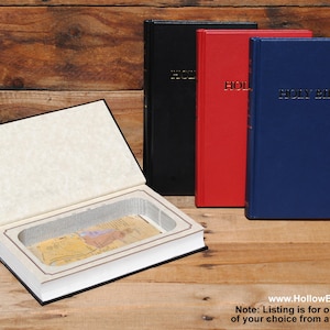 Hollow Book Safe - KJV Holy Bible, Mapa Dół - Hollow Secret Book