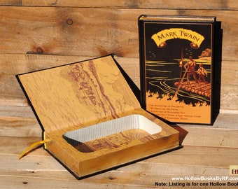 Hollow Book Safe - Mark Twain Collection - Leather Bound