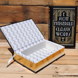 Book Safe - F Scott Fitzgerald Classic Works - Livro oco encadernado em couro