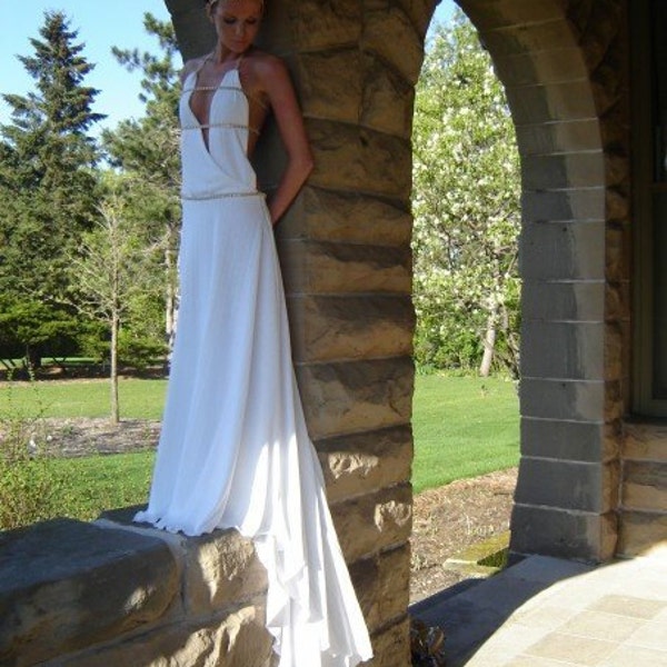 SALE*** Greek Grecian Goddess Princess Cosplay White Sexy Wedding Dress Sz XS/0