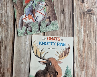 Dos clásicos de Bill Peet de la década de 1970, en rústica: "Los mosquitos de Knotty Pine" y "El cobarde Clyde".