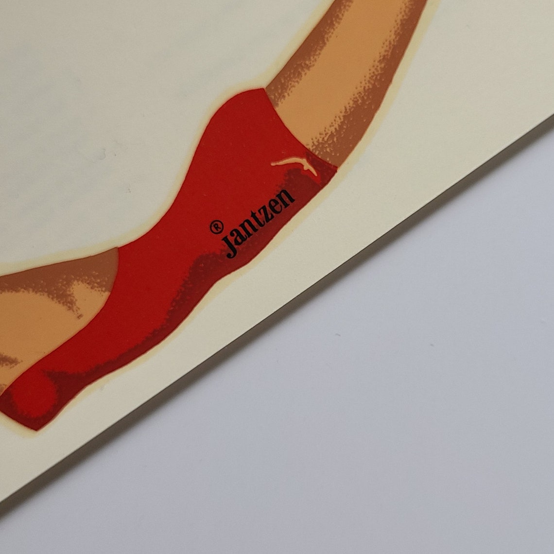 Jantzen Swimwear Decal. Red Swimsuit. Iconic Advertising. Etsy