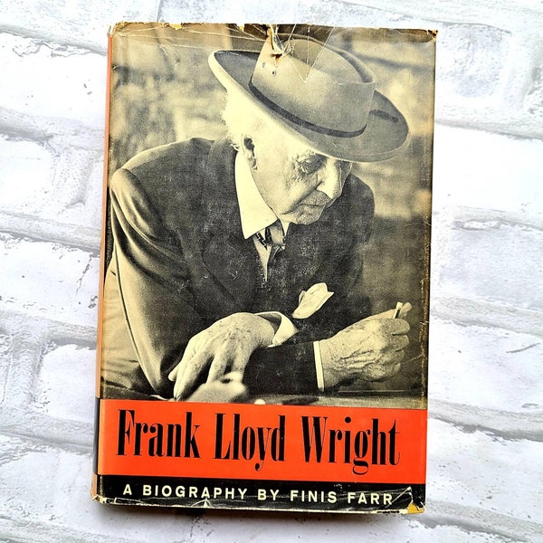 Frank Lloyd Wright biography by Finis Farr. 1961. Architecture. Famous Americans. Building design. Taliesin.