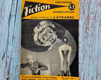 Fantastique Science-Fiction. April 1957, No. 41 magazine. IN FRENCH. Fantasy, sci-fi. Theodore Sturgeon, Arthur Porges, Robert Block. 144 pg