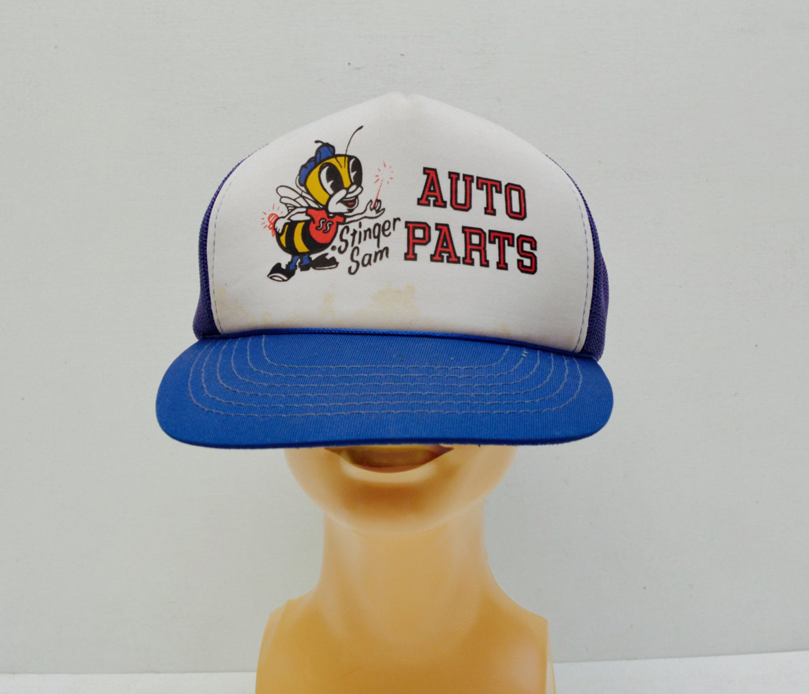 Original Vintage Stinger Sam Auto Parts Mesh Trucker Cap Etsy