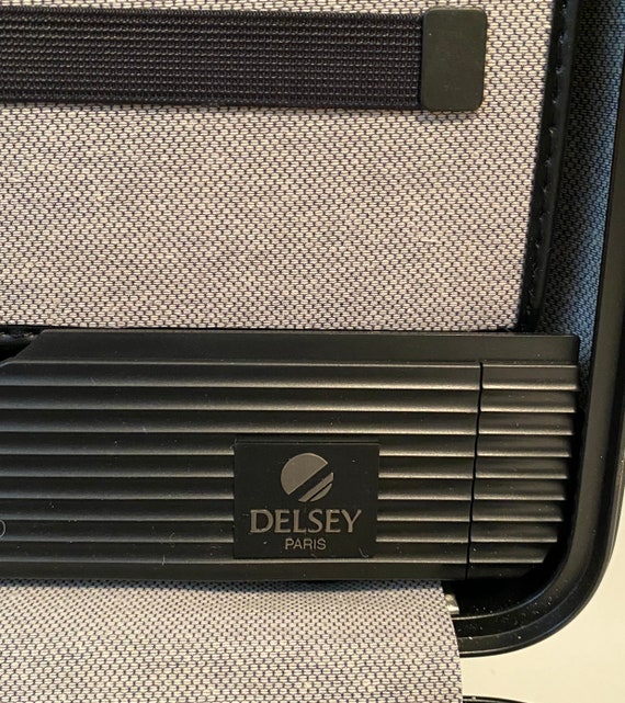 Vintage 80s Delsey Hard Shell Briefcase With Very Rare Combination