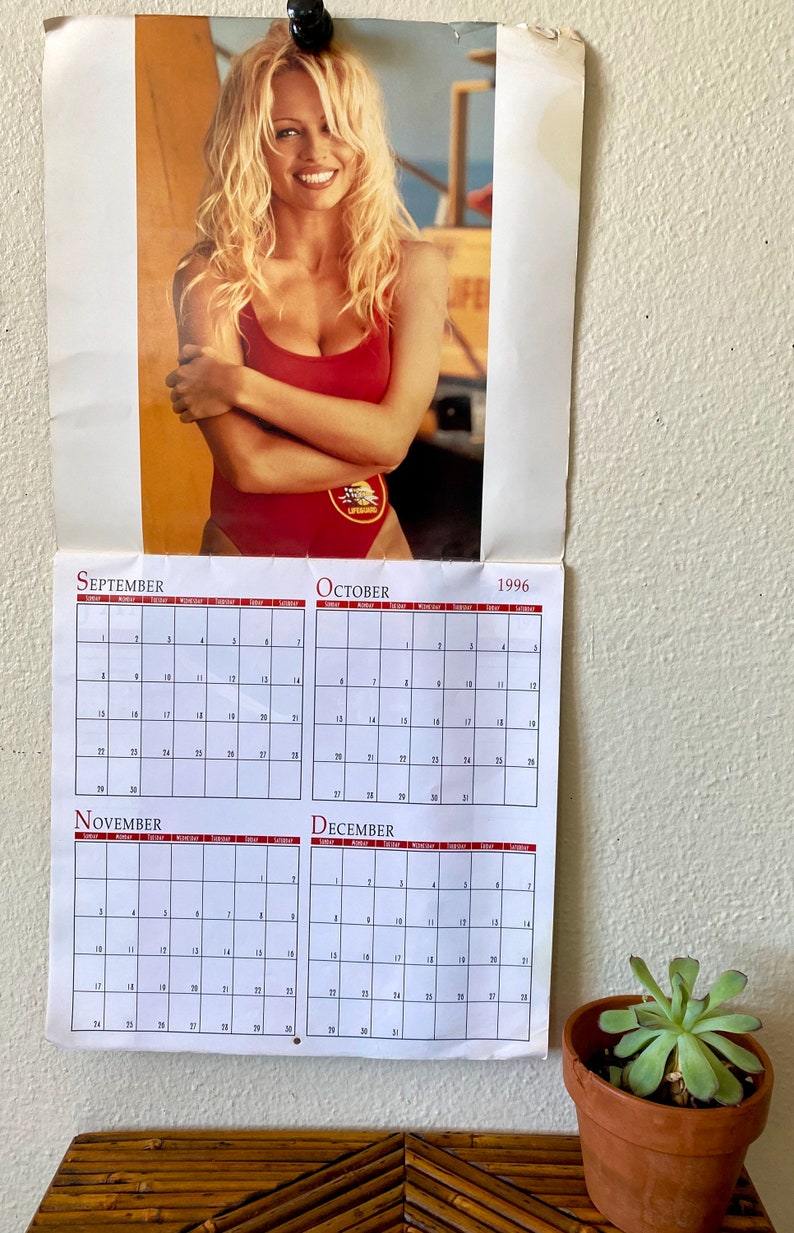 Baywatch 97 Calendar Pamela Anderson Yasmine Bleeth Kelly Etsy