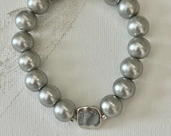 Pearly Gray Mala