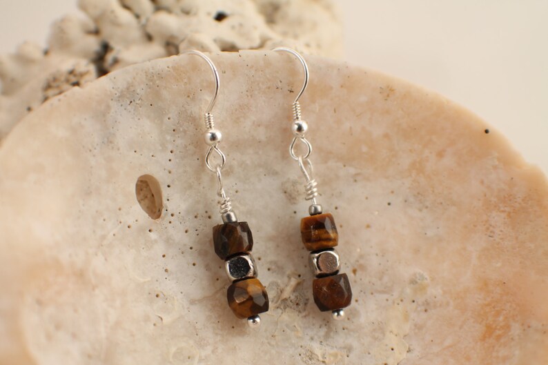 Tiger Eye Earrings image 1