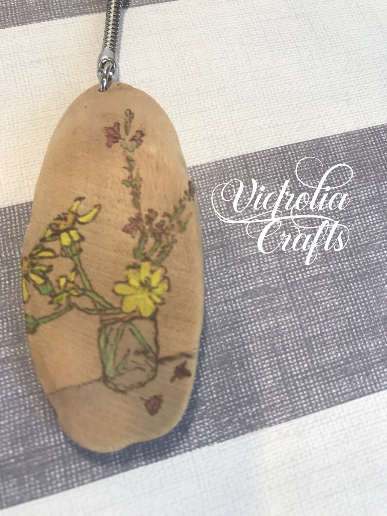 Pyrography Keychain - Pyrography Key Fob - Pyrography Purse Fob ...