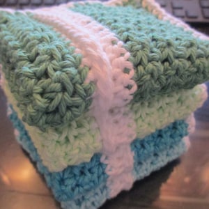 CROCHET PATTERN - PDF - Step It Up Dishcloth - washcloth