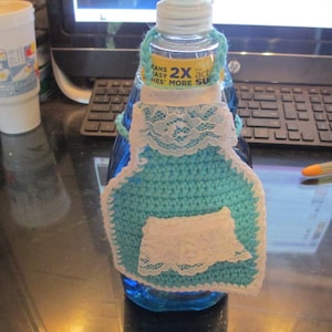 CROCHET PATTERN - PDF -Soap bottle apron