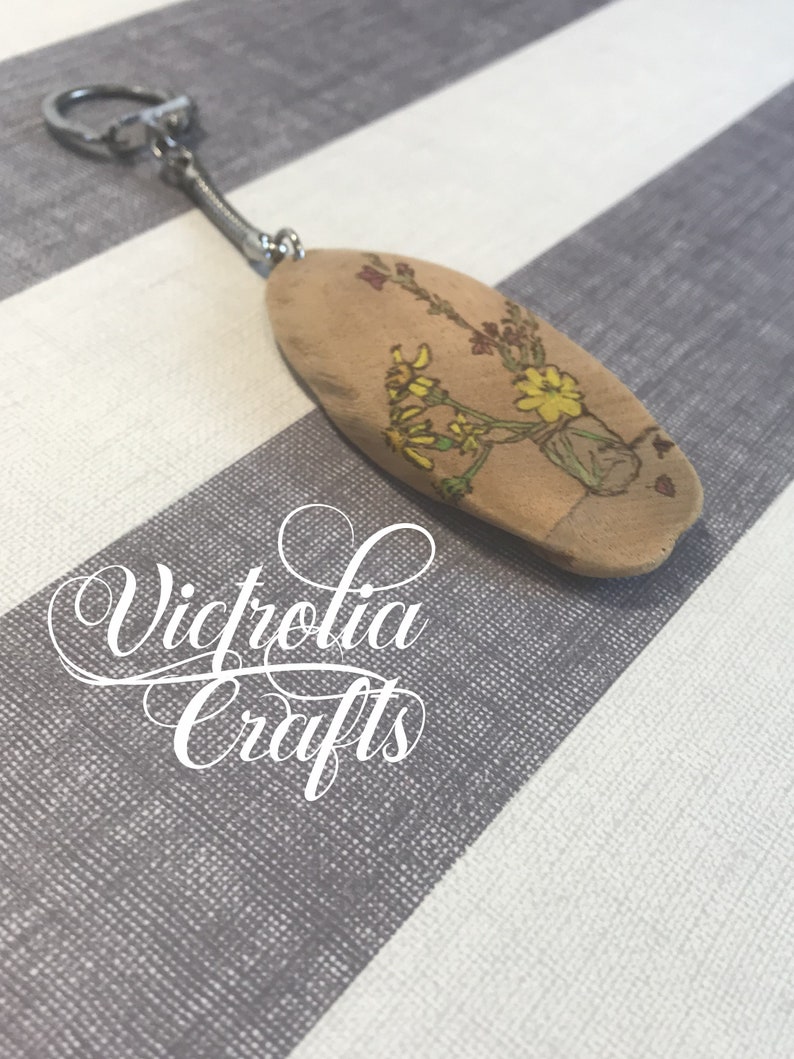 Pyrography Keychain - Pyrography Key Fob - Pyrography Purse Fob ...